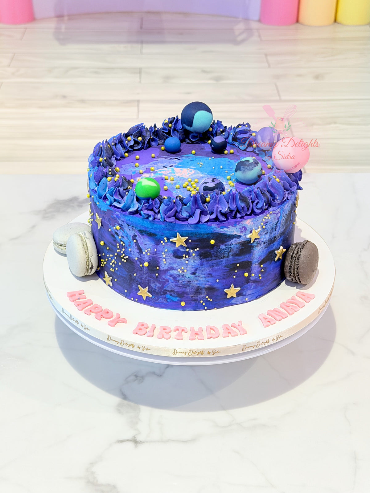 Galaxy Planets Cake