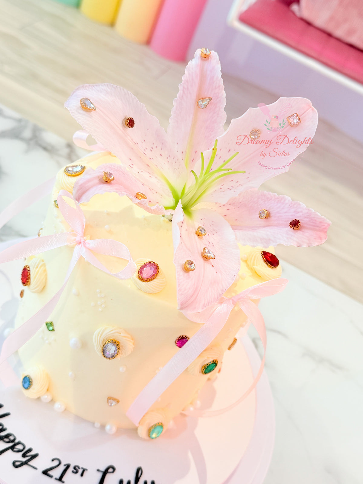 Gems Lily Birthday Cake