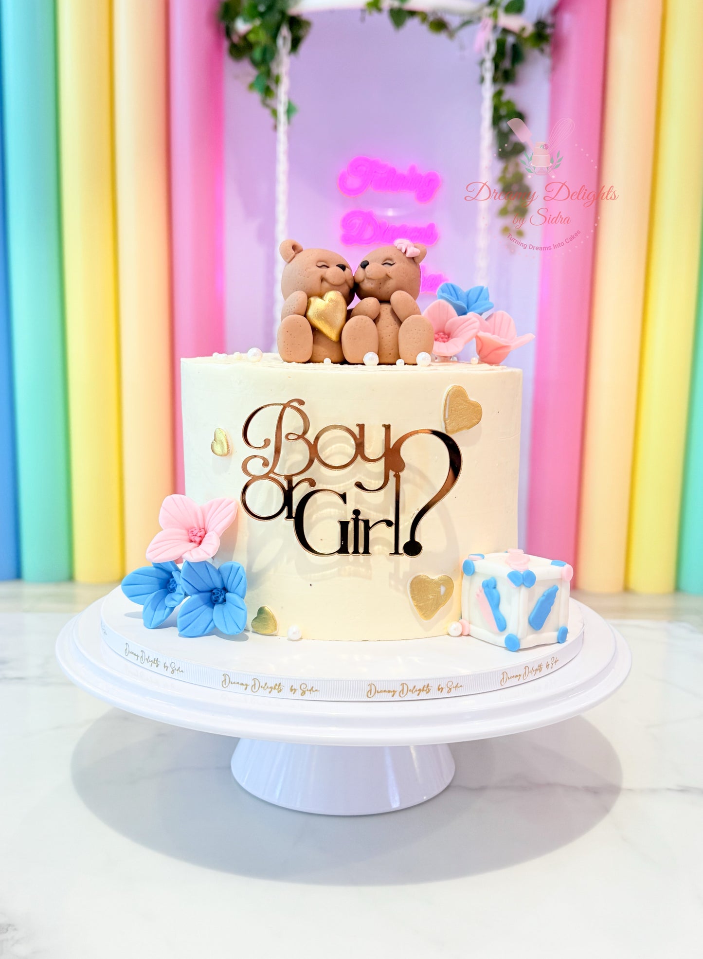 Boy or Girl Teddy Cake