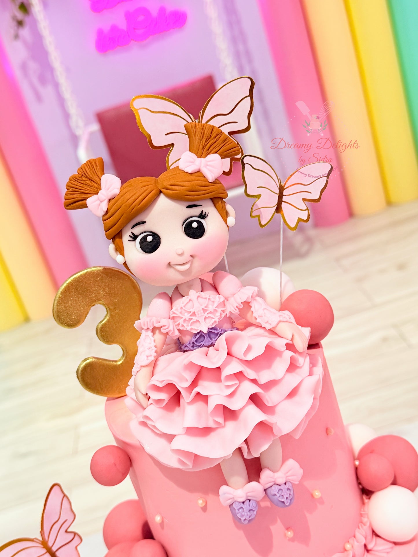 Girl Butterfly Cake