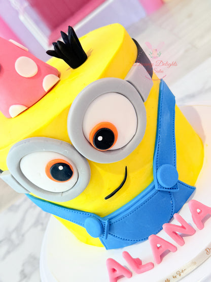 Girls Minion Cake