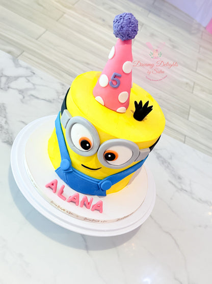 Girls Minion Cake