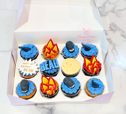 Godzilla Cupcakes