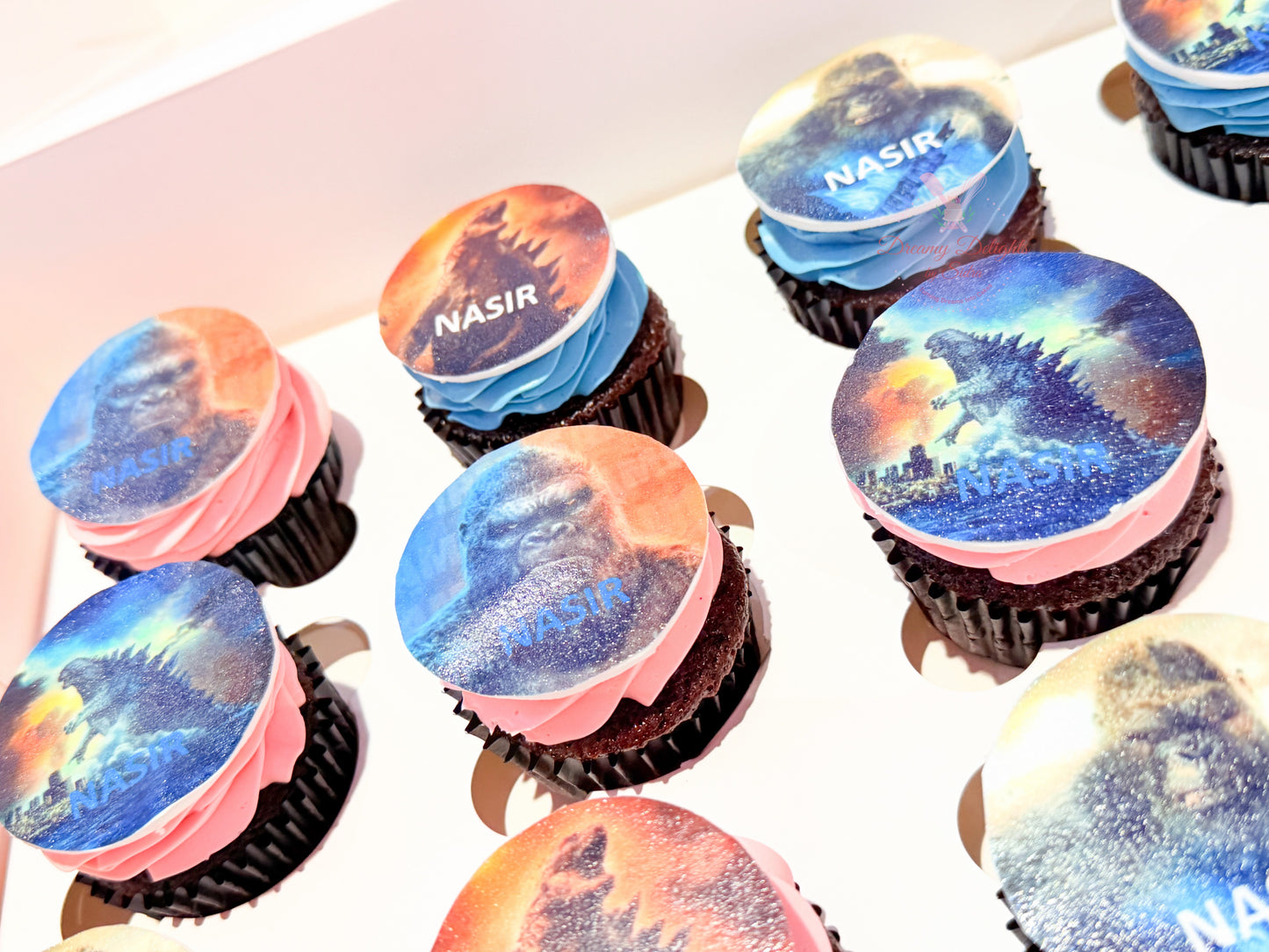 Godzilla Theme Cupcakes