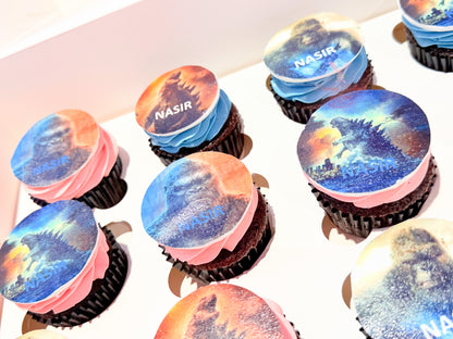 Godzilla Theme Cupcakes
