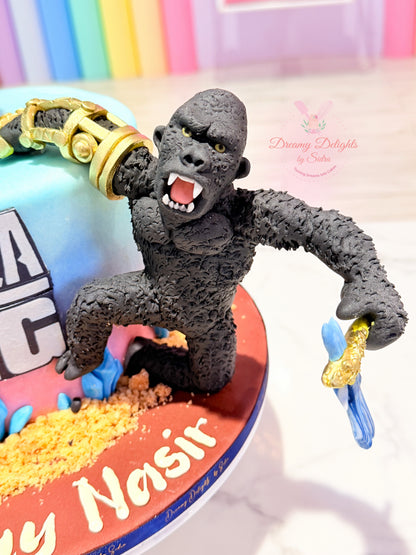 Godzilla vs Kong Birthday Cake