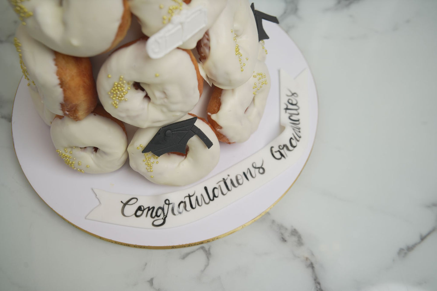 Graduation Donut Tower