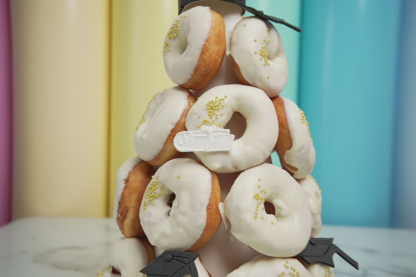 Graduation Donut Tower