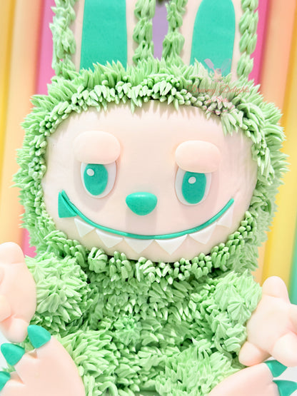 Green Labubu Cake