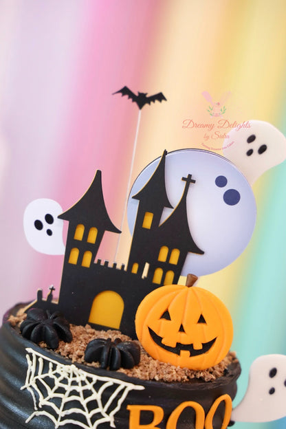 Boo Ghost Castle Cake