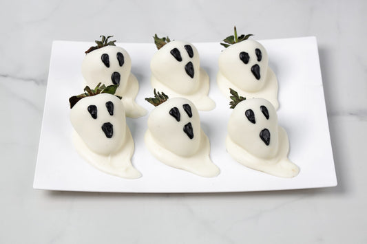 Halloween Ghost Chocolate covered strawberries