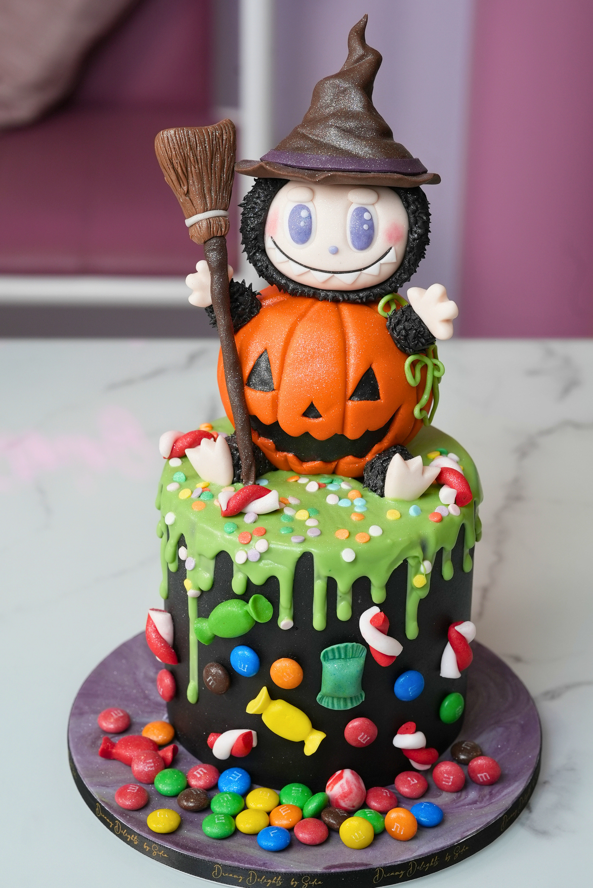 Halloween Labubu Pumpkin Cake