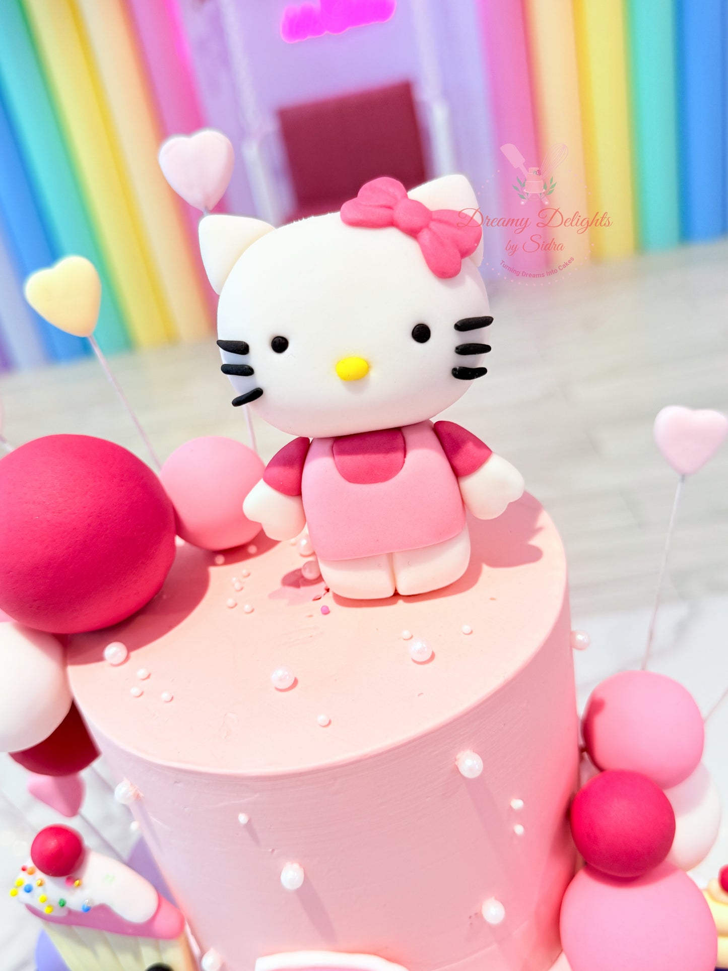 Hello Kitty Kuromi Birthday Cake