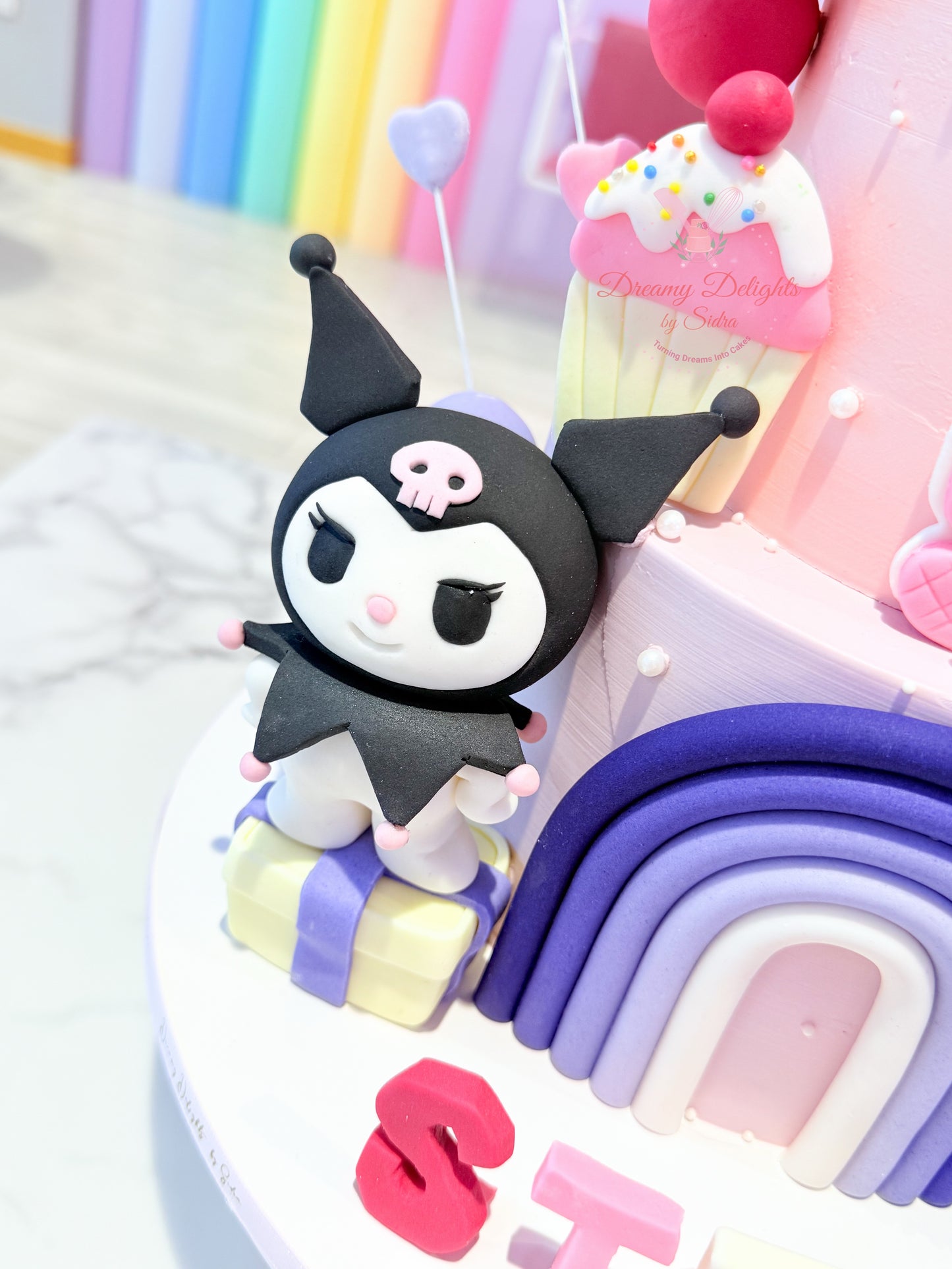 Hello Kitty Kuromi Birthday Cake