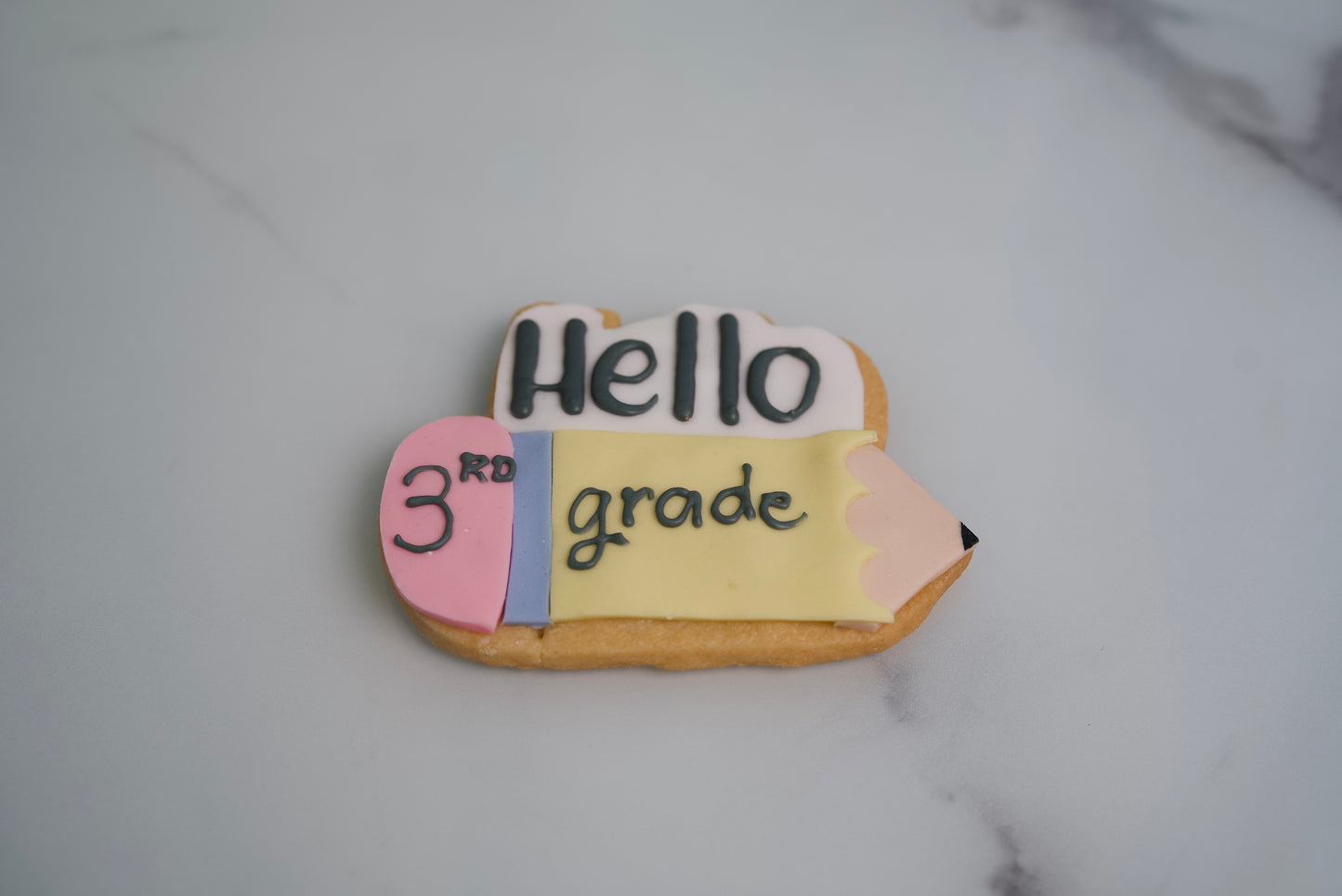 Hello New Grade Pencil Cookies