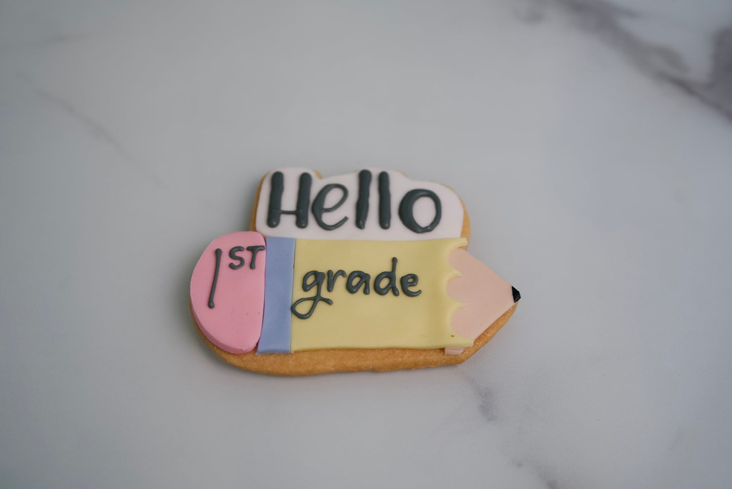 Hello New Grade Pencil Cookies