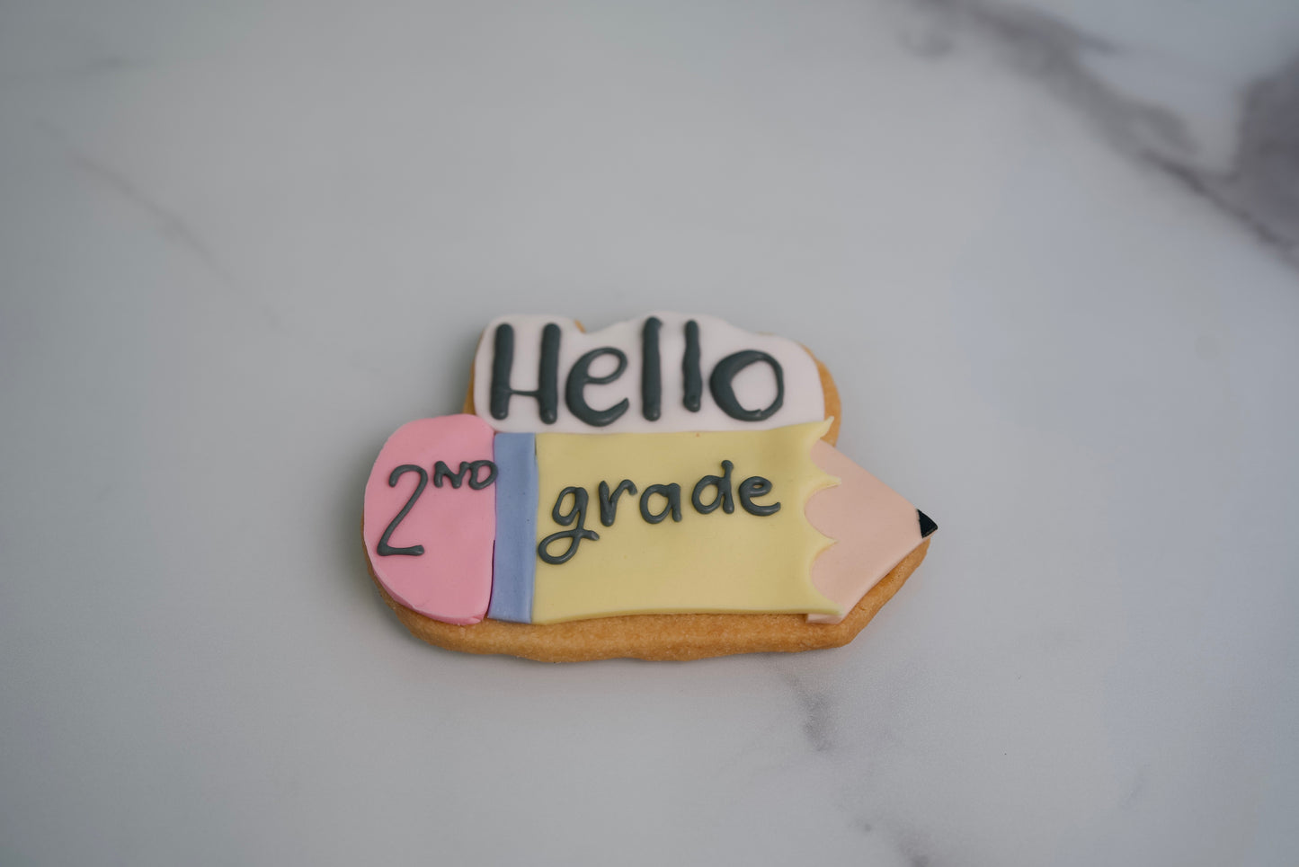 Hello New Grade Pencil Cookies