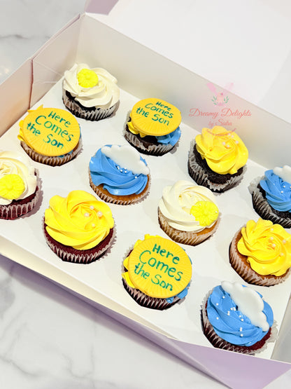 Here Comes the Son Cupcakes