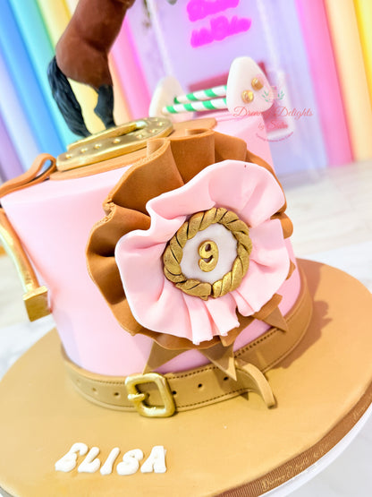 Horse Theme Birthday Cake