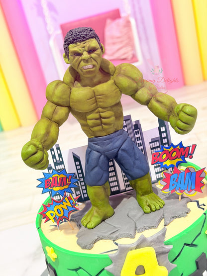 Hulk Birthday Cake