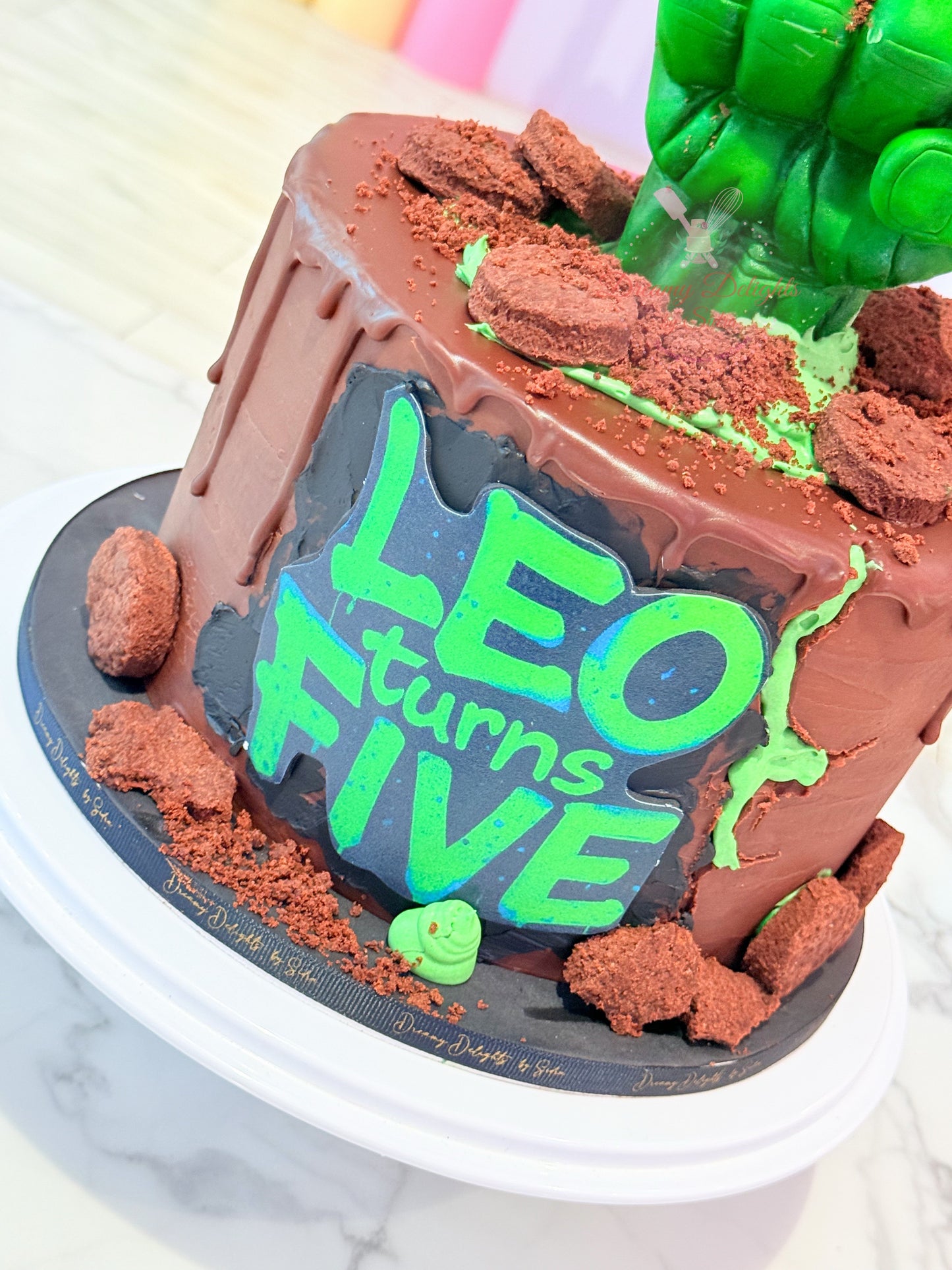 Hulk Fist Birthday Cake