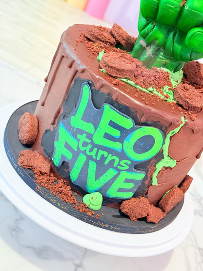 Hulk Fist Birthday Cake