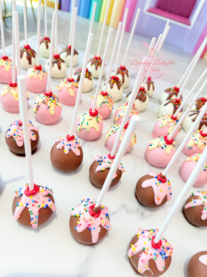 Ice Cream Themed Cake Pops