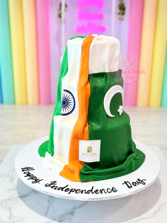 India and Pakistan Independence Day Cake 2