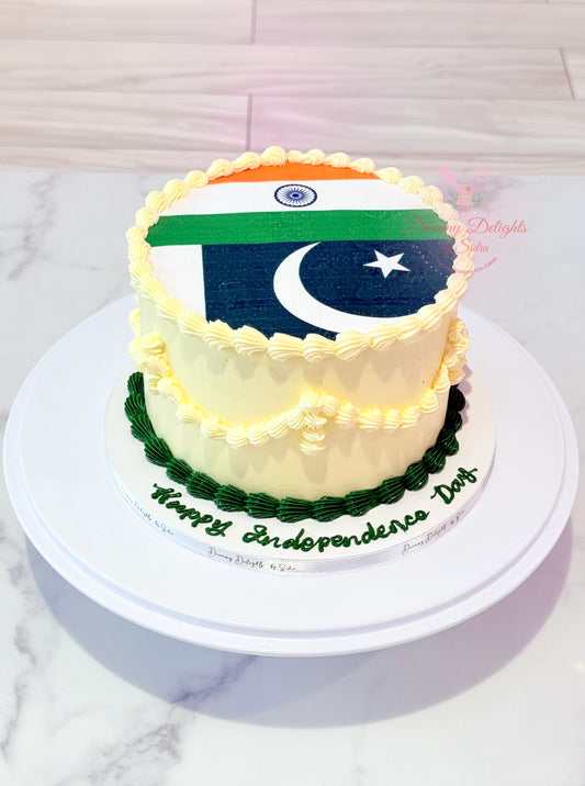 India Pakistan Independence Day Cake 3