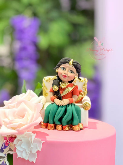 Indian Saree Function Cake
