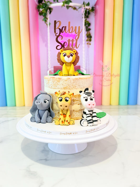 Jungle Baby Shower Cake