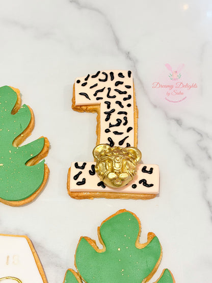 Jungle First Birthday Cookies