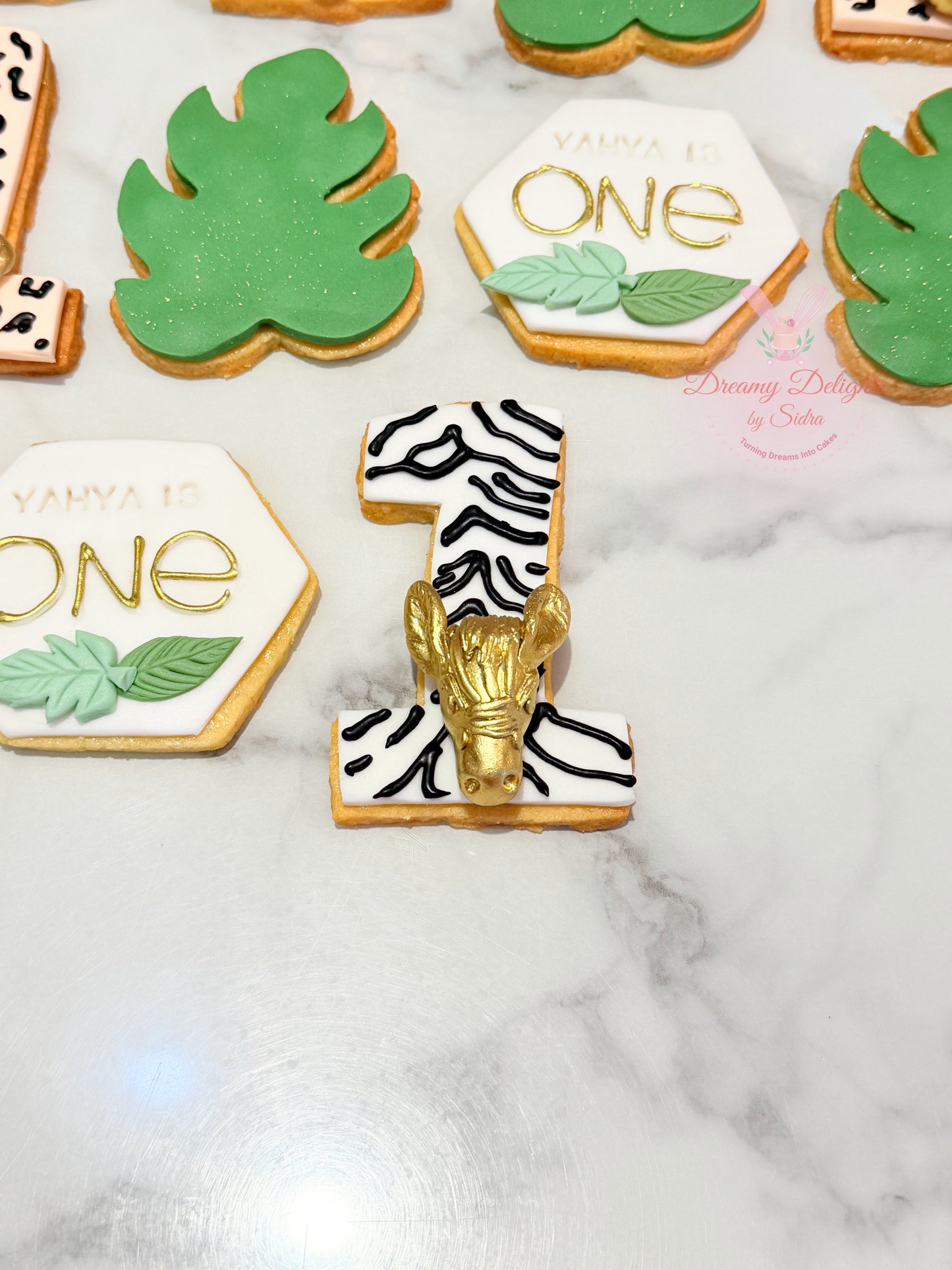Jungle First Birthday Cookies