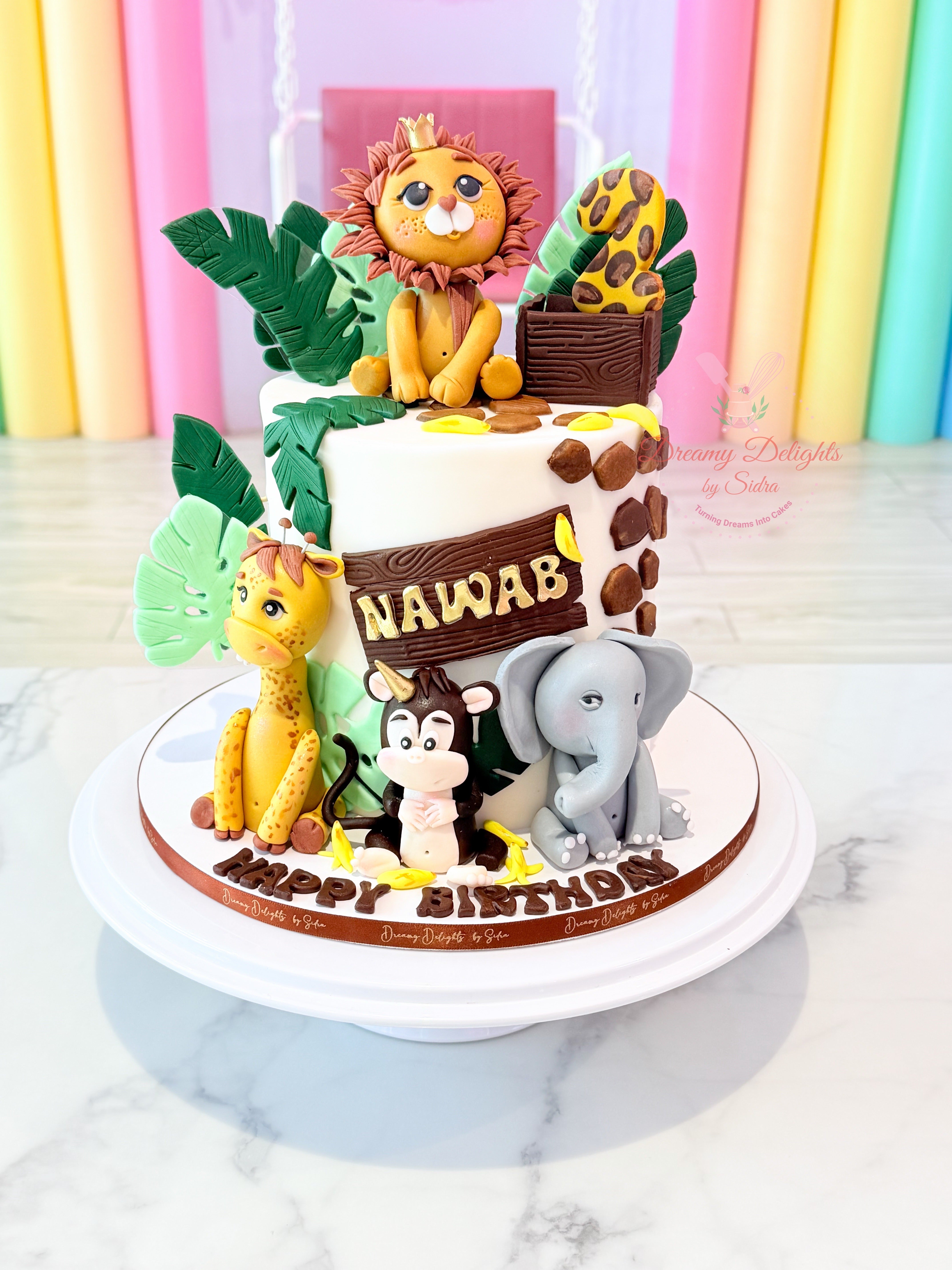 Jungle Safari Birthday Cake Dubai