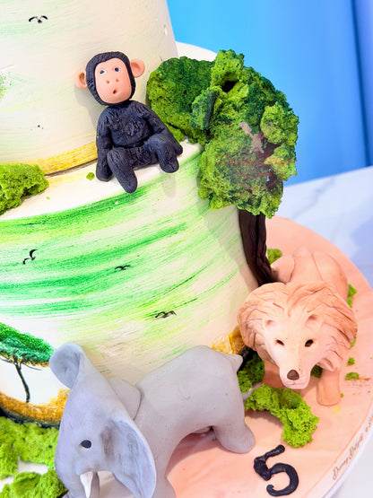 Jungle Animals Cake