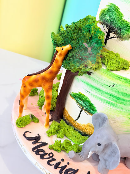 Jungle Animals Cake