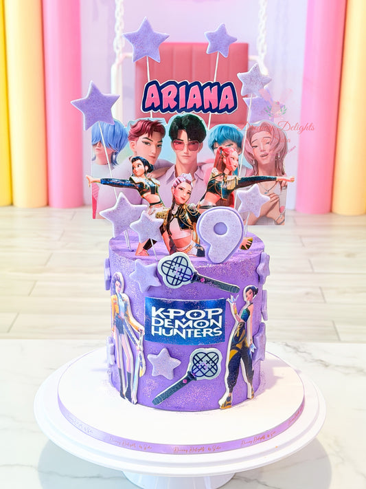Kpop theme birthday cake for girls Dubai