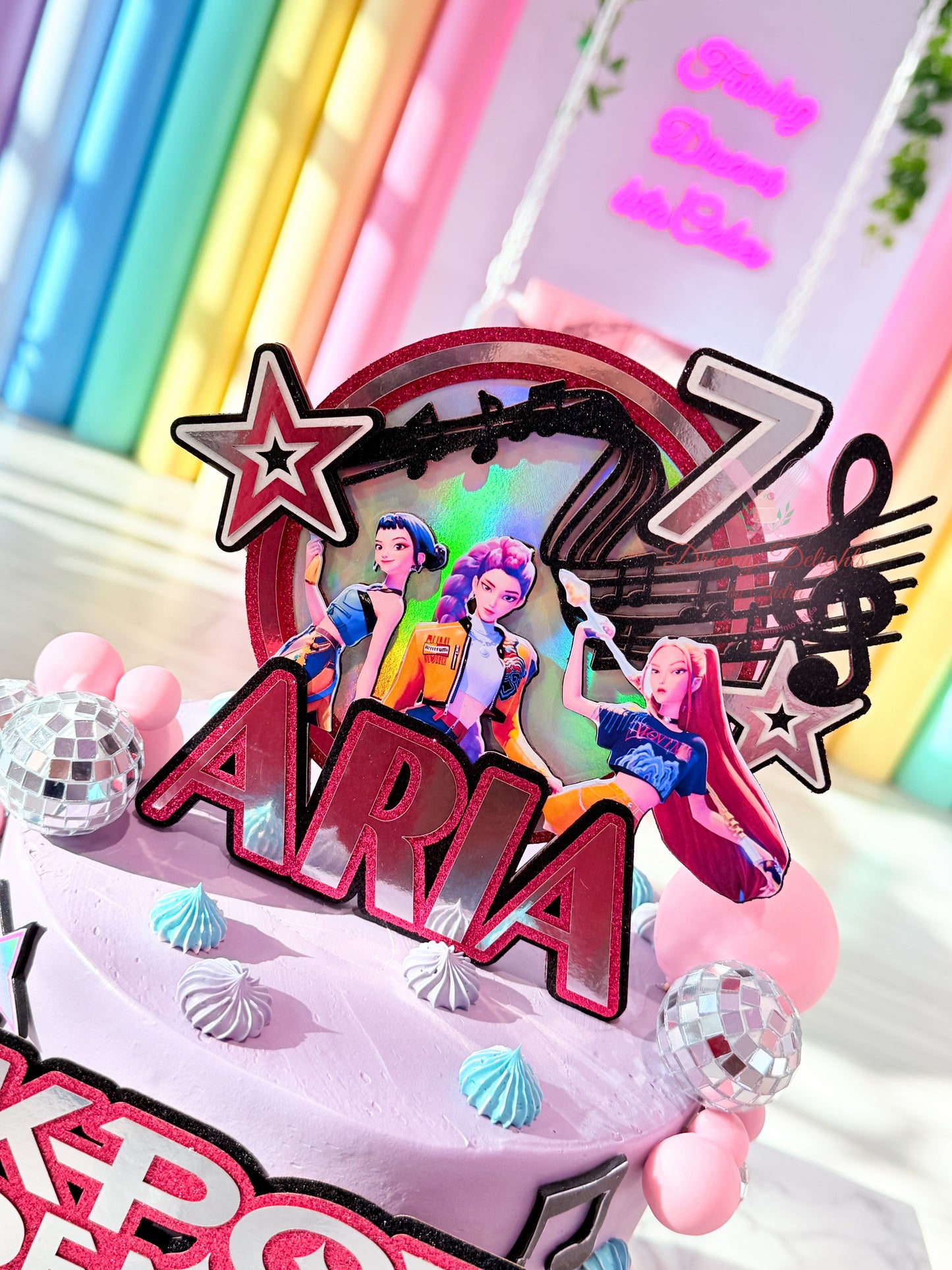 Kpop Demon Hunters Cake 2