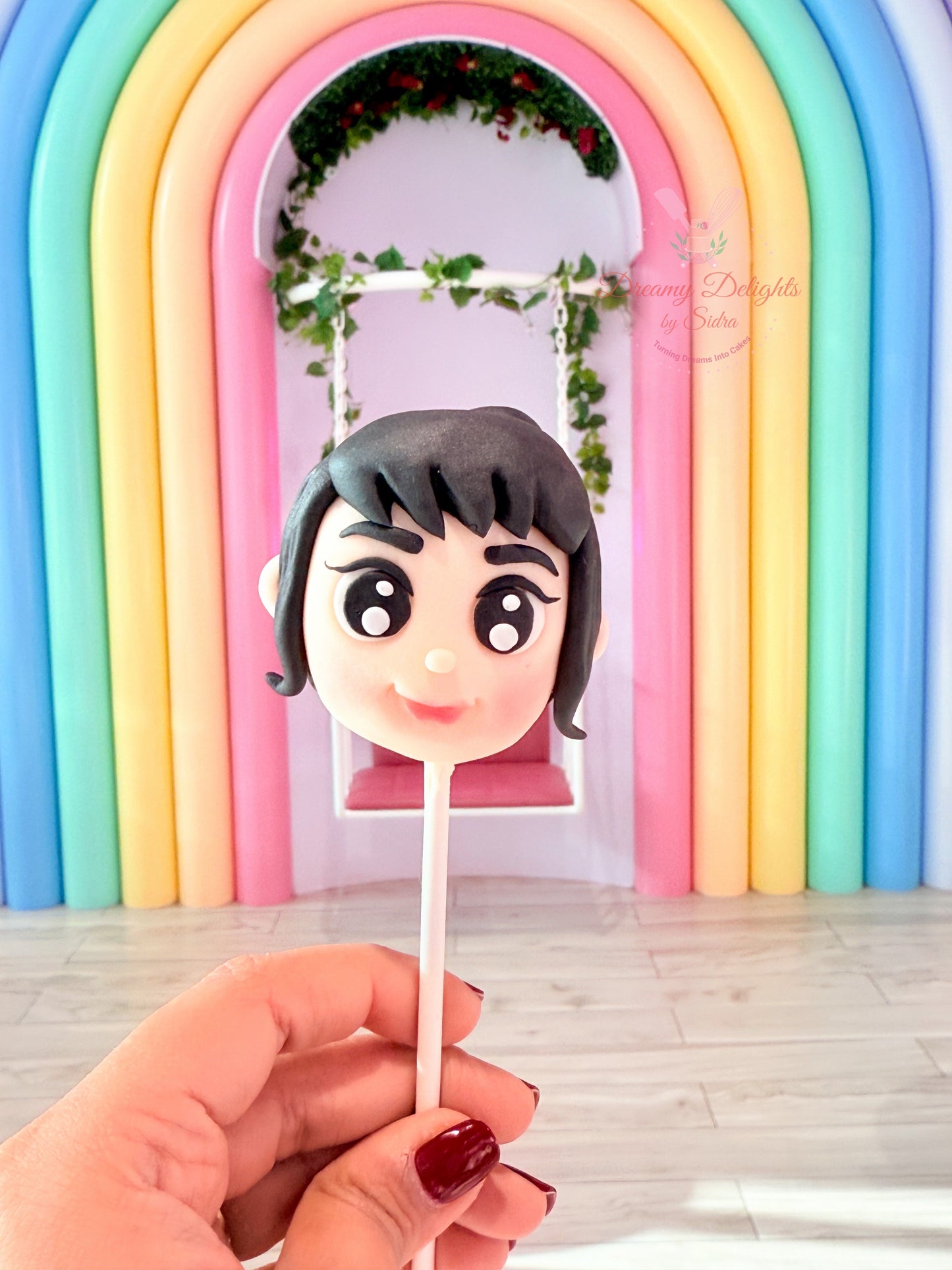 Kpop themed cake pops with character design in Dubai