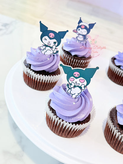 Kuromi Theme Cupcakes