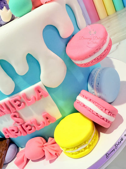 Labubu Candyland Birthday Cake