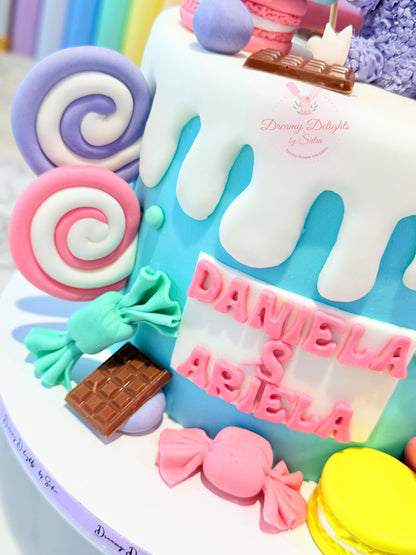 Labubu Candyland Birthday Cake