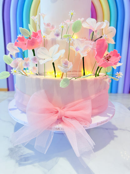 Little Girl on Swing Cake