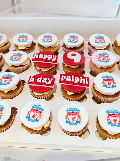 Liverpool Football Cupcakes