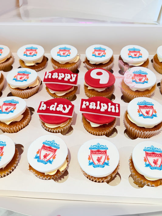 Liverpool Football Cupcakes