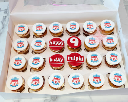 Liverpool Football Cupcakes