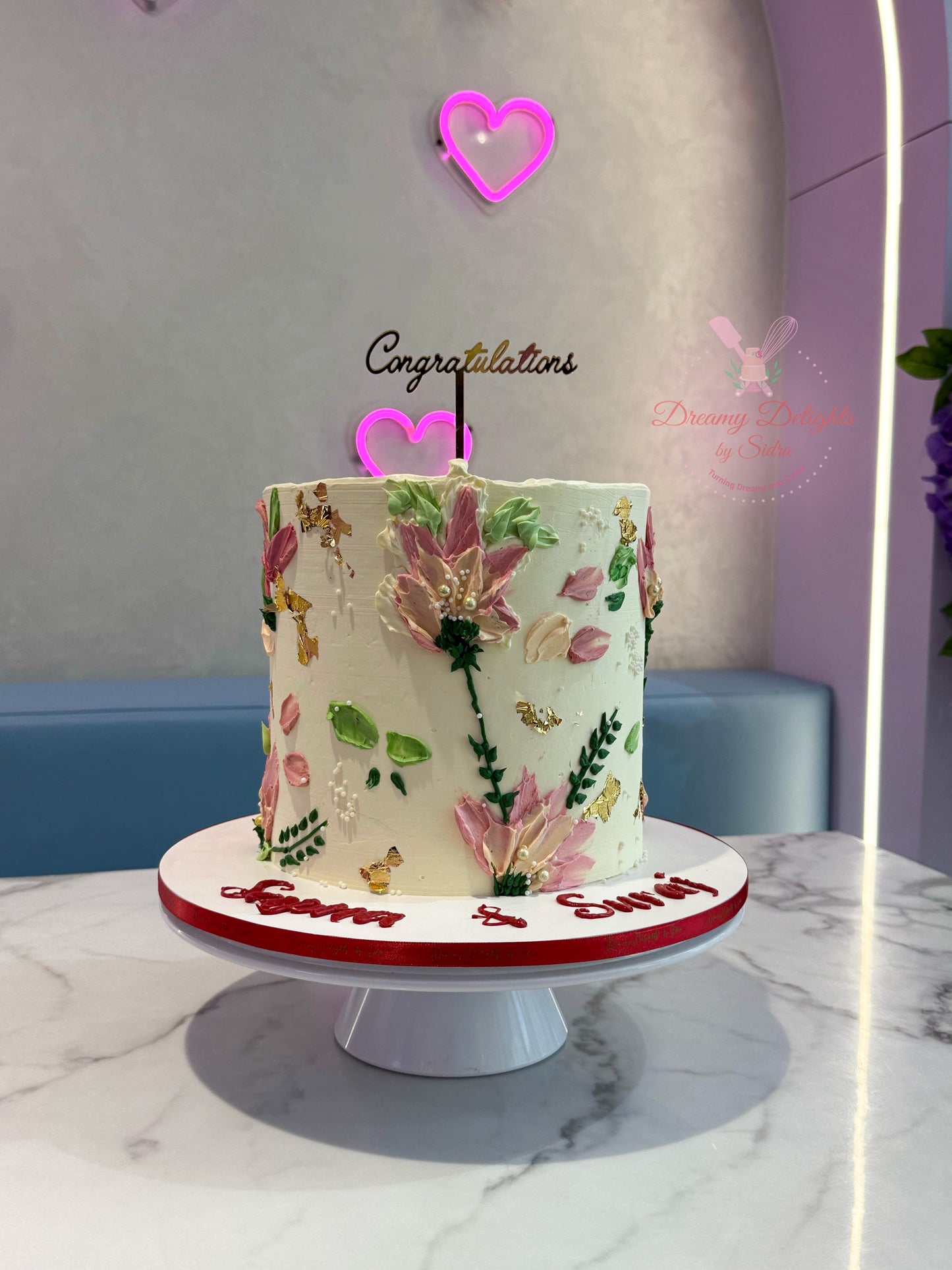 Luxury Engagement Cake