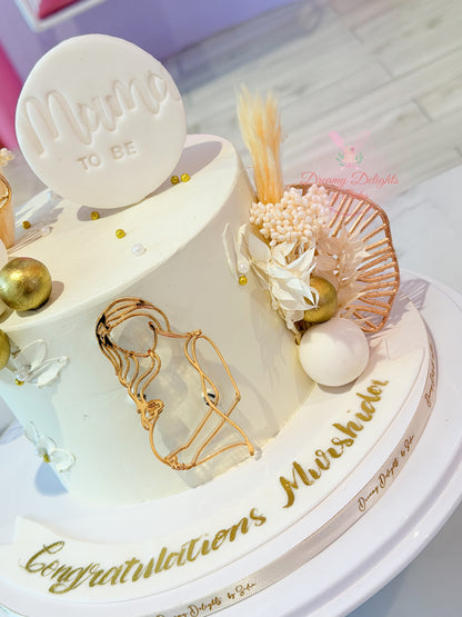 Mama to Be Baby Bump Cake