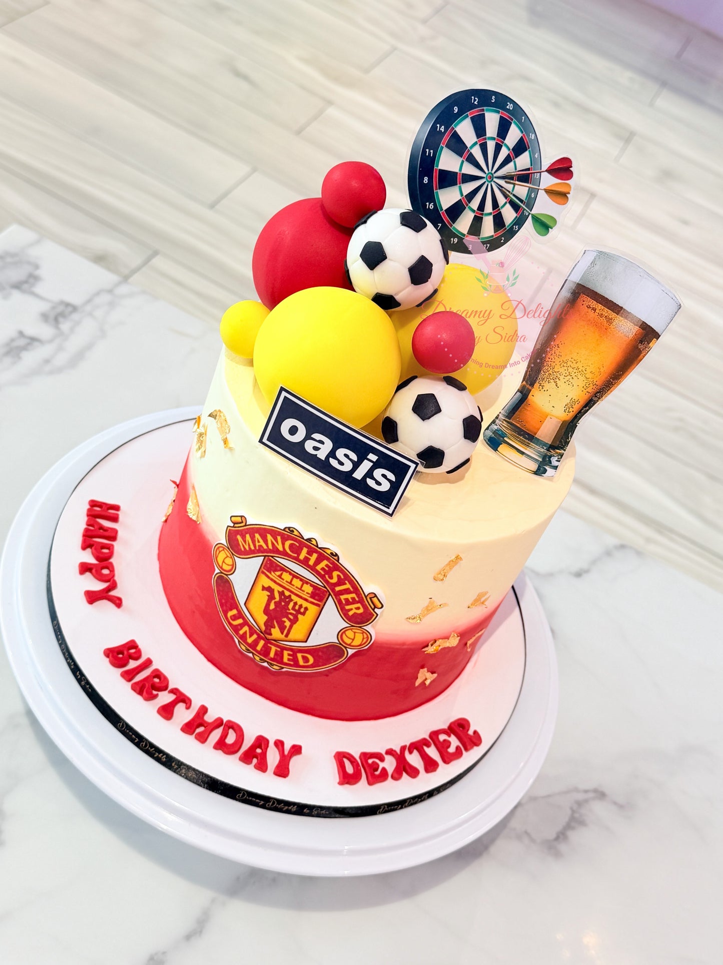 Manchester United Football Cake