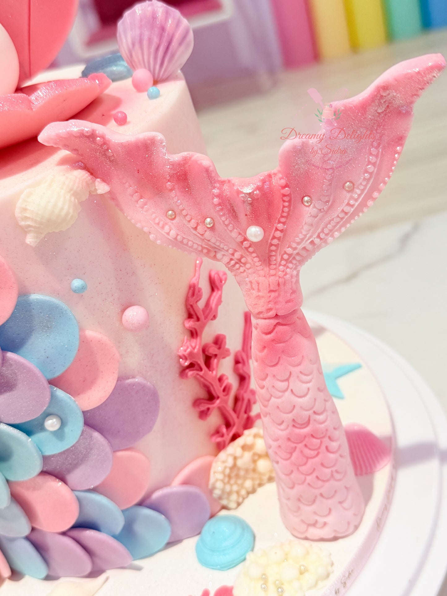 Mermaid Tail Birthday Cake